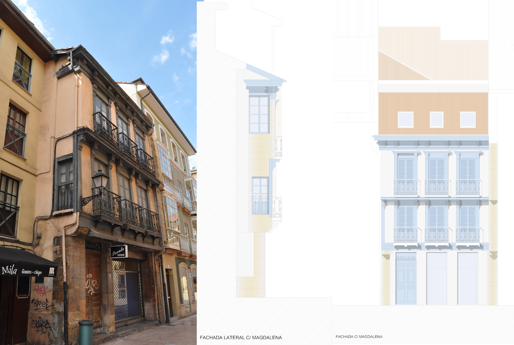 Edificio de Viviendas en C/ Magdalena 4 y C/ Fierro 5, Oviedo, Asturias