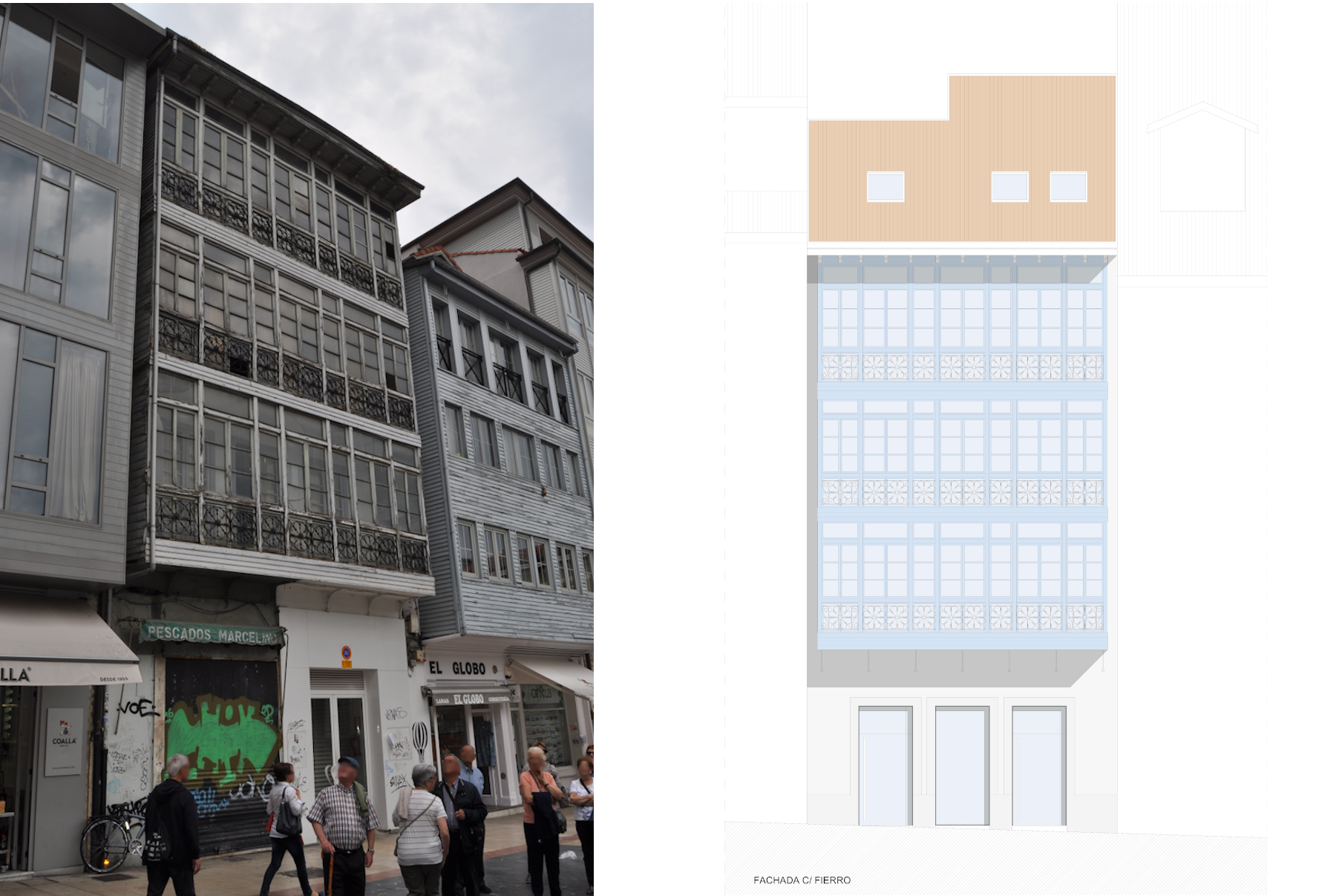 Edificio de Viviendas en C/ Magdalena 4 y C/ Fierro 5, Oviedo, Asturias