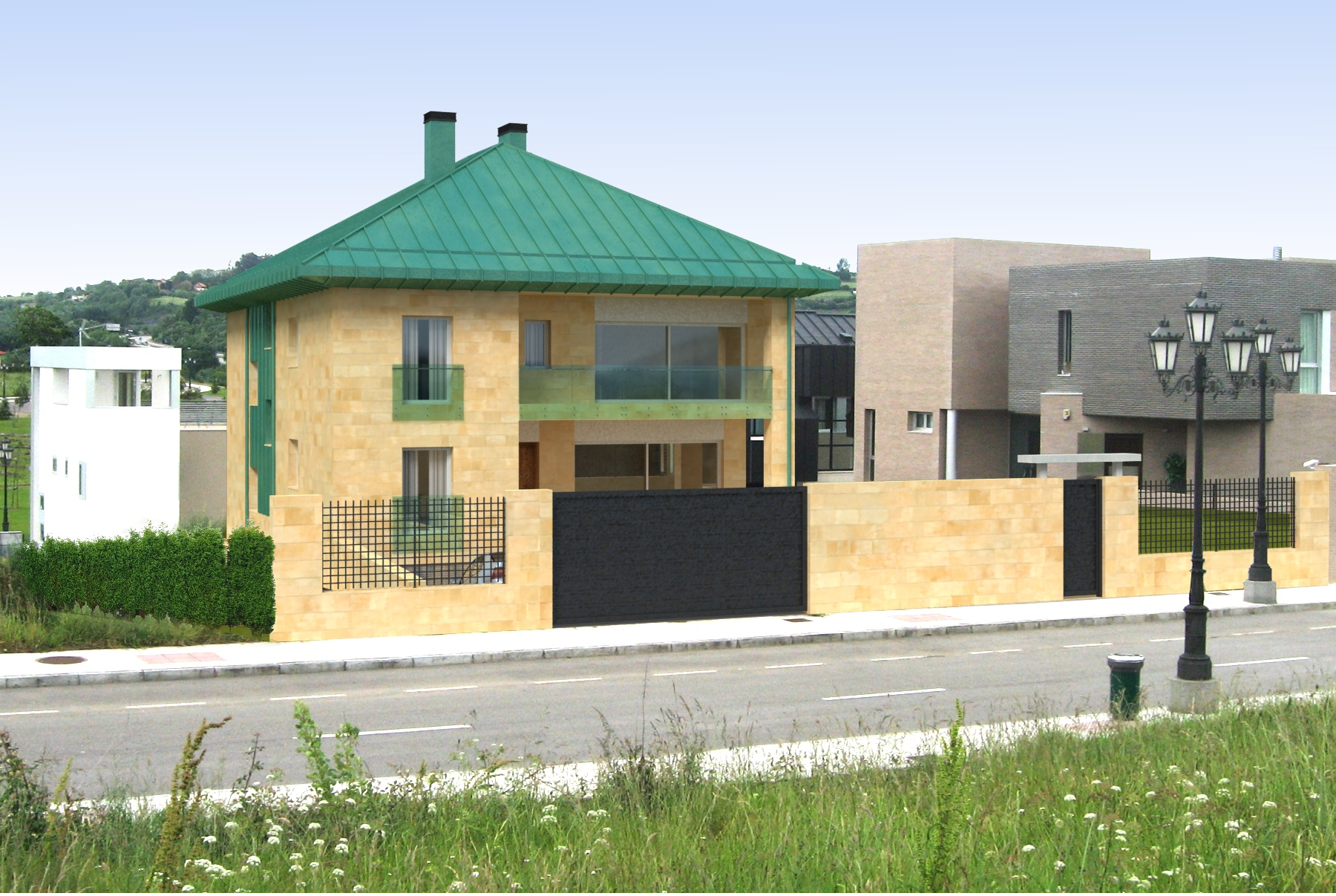 Vivienda Unifamiliar en Montecerrao, Oviedo, Asturias